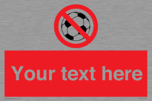 Custom No Ball Games Sign